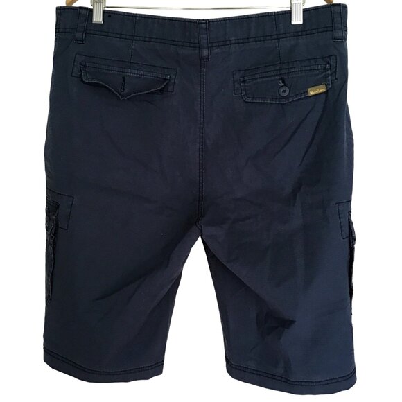 WEAR FIRST-MENS BLUE HIKING CARGO SHORTS LIGHT WEIGHT QUICK DRY 97%COTTON SIZE38 - Picture 2 of 5